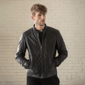 Biker Leather Jacket Men